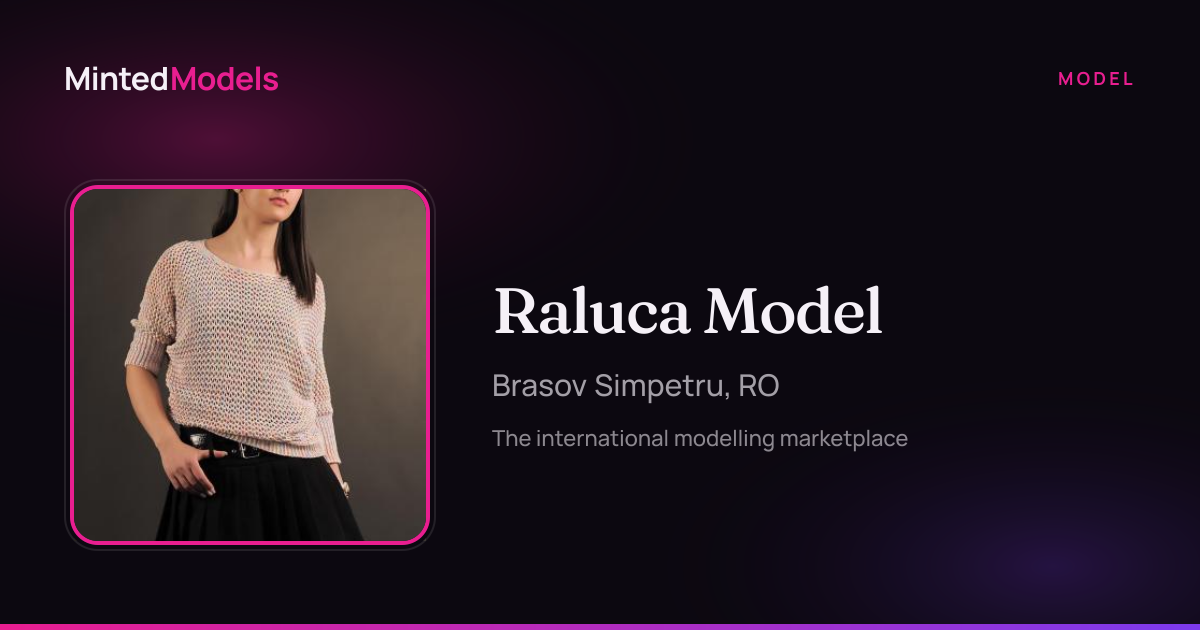 Raluca Model — Model Profile — MintedModels